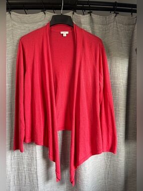 J. Jill ~ lightweight linen asymmetrical cardigan - 1X